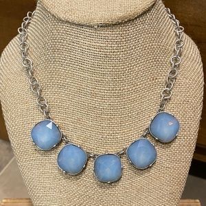 Stunning blue stone boho necklace